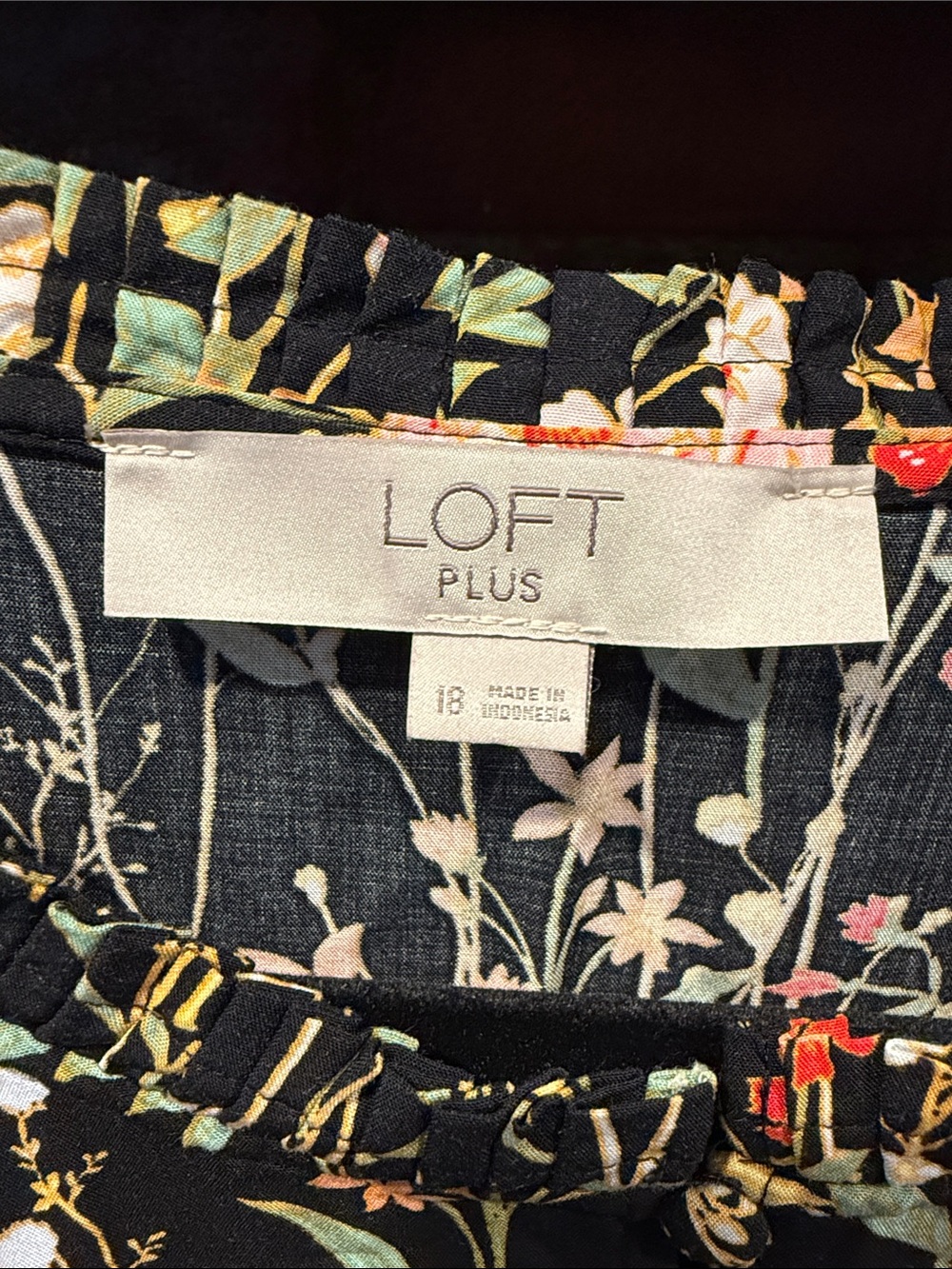 LOFT Floral Button Dress - Picture 2 of 7